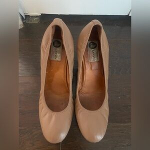 Lanvin Women's Tan Leather Wedges